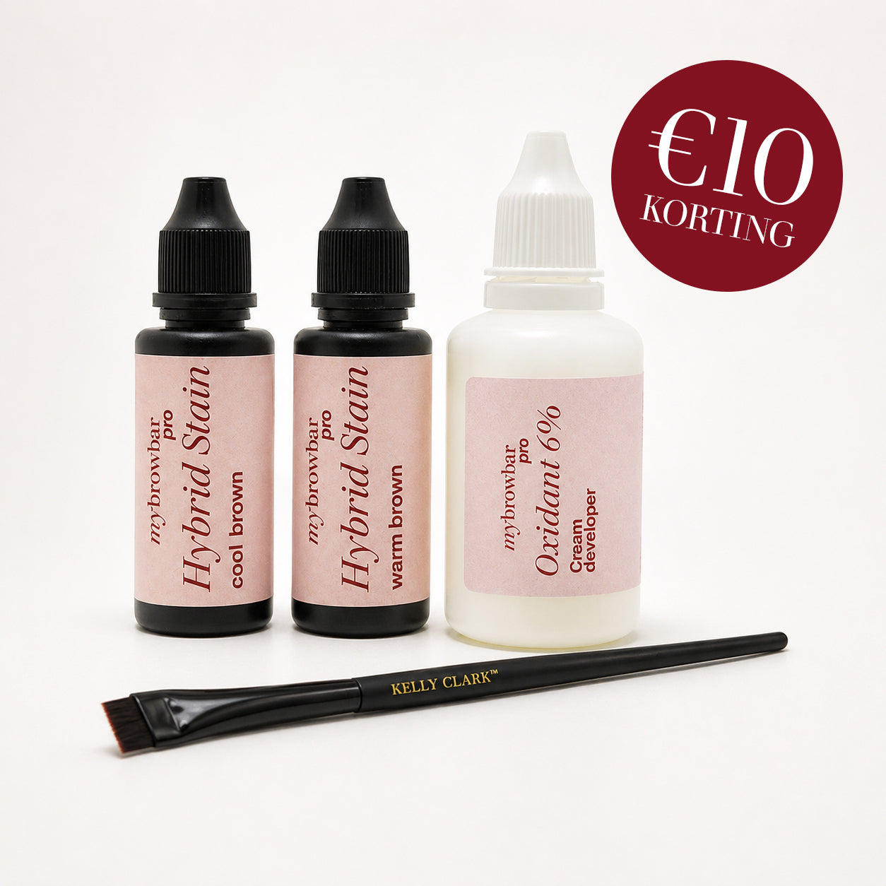 Hybrid cool brown + warm brown + Intensive Oxidant 6% + Gratis kwastje